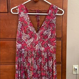 Dark dress printed dress